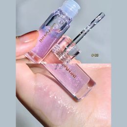 1/3Pcs Transparent Lip Gloss Crystal Jelly Mirror Liquid Lipstick Glitter Clear Moisturize Lip Tint Cosmetic For Lip Makeup Base (Color: 1Pc 02)