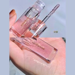 1/3Pcs Transparent Lip Gloss Crystal Jelly Mirror Liquid Lipstick Glitter Clear Moisturize Lip Tint Cosmetic For Lip Makeup Base (Color: 1Pc 01)