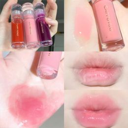 1/3Pcs Transparent Lip Gloss Crystal Jelly Mirror Liquid Lipstick Glitter Clear Moisturize Lip Tint Cosmetic For Lip Makeup Base (Color: 1Pc 06)